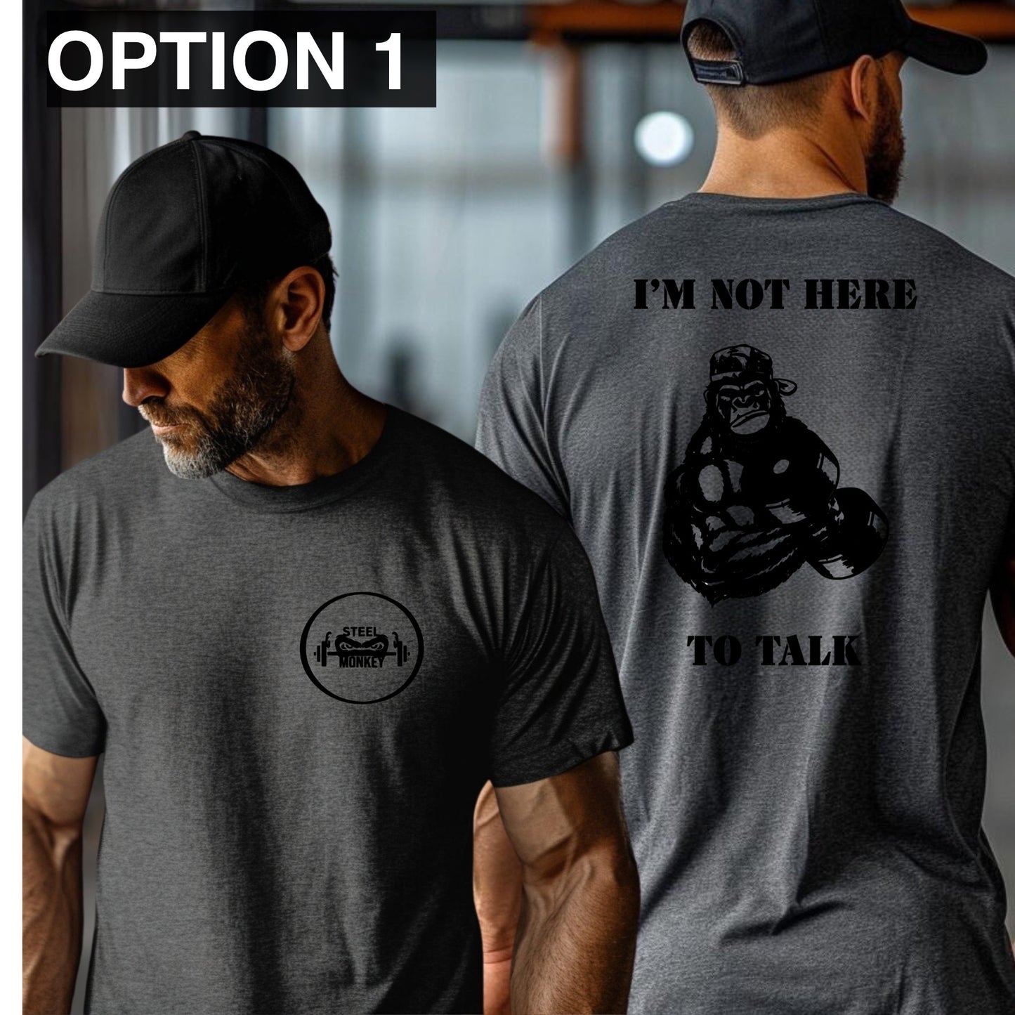 I’m Not Here To Talk (Dark Heather Grey)
