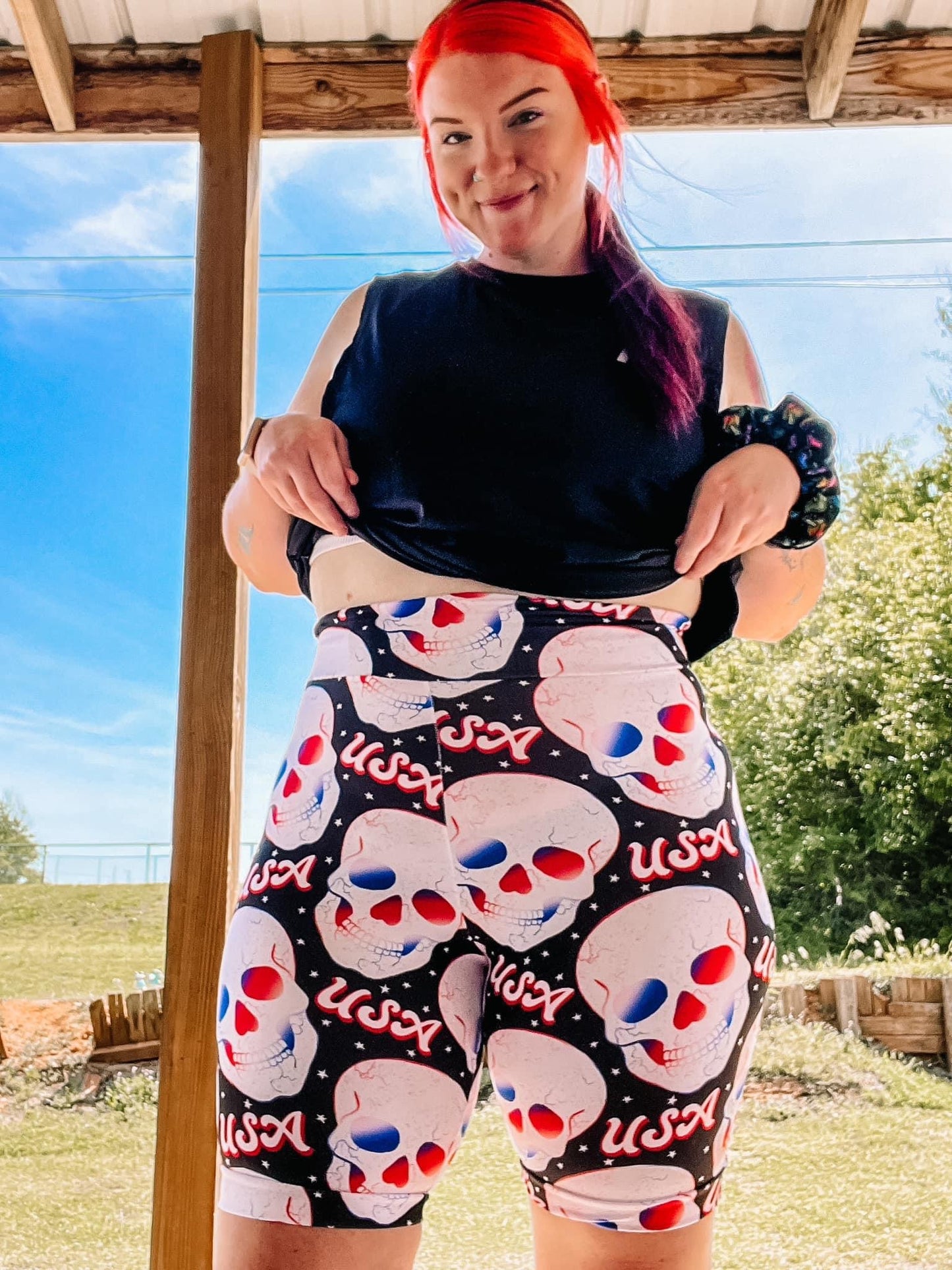 RWB Mama Biker Shorts