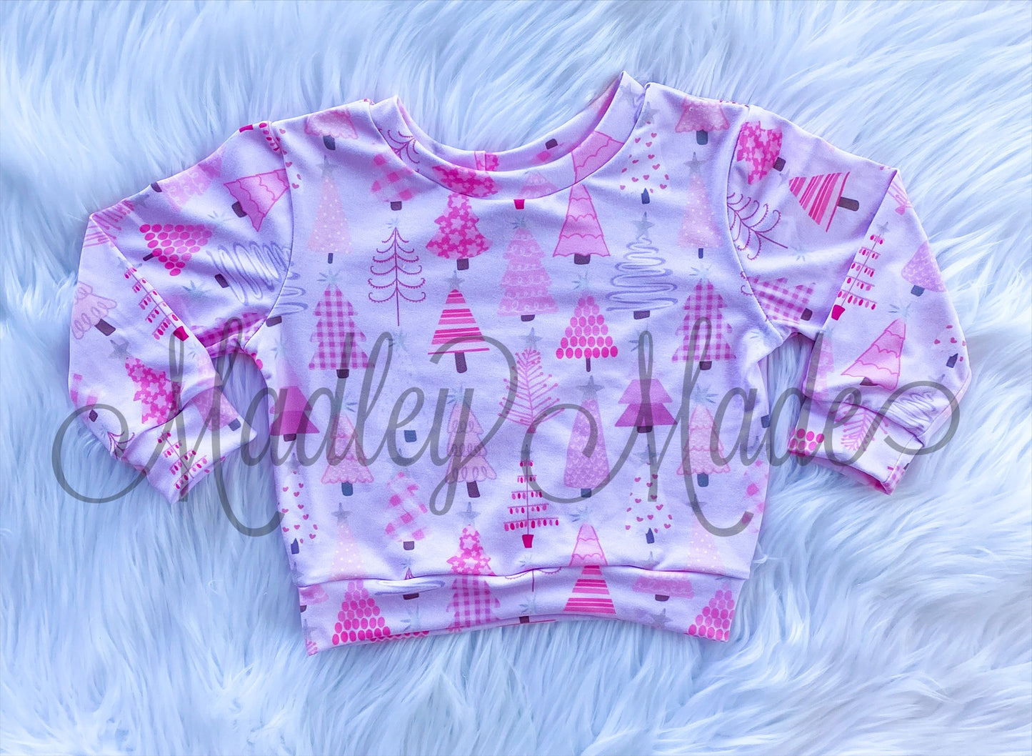 9/12M Pink Trees Long Sleeve