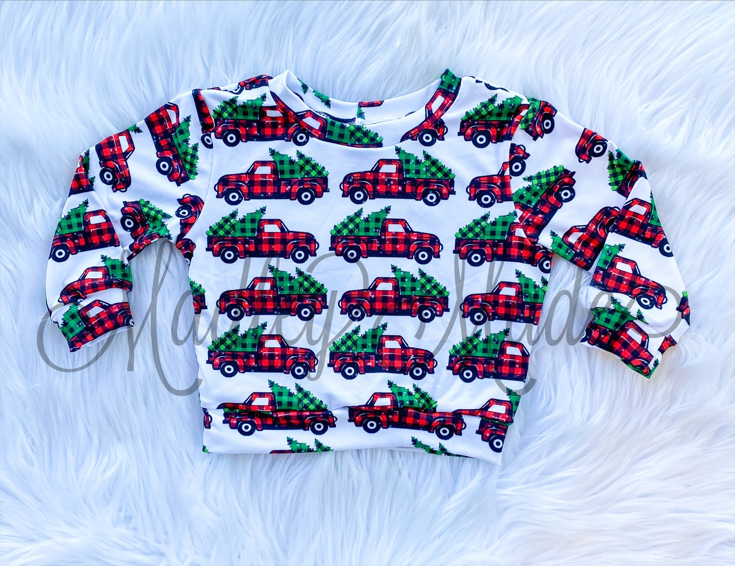 9/12M Tree Farm Trucks Long Sleeve